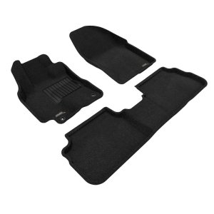 Toyota Corolla Floor Mats - Front and Rear - 3D MAXpider - Elegant Series - Black - `09-`13